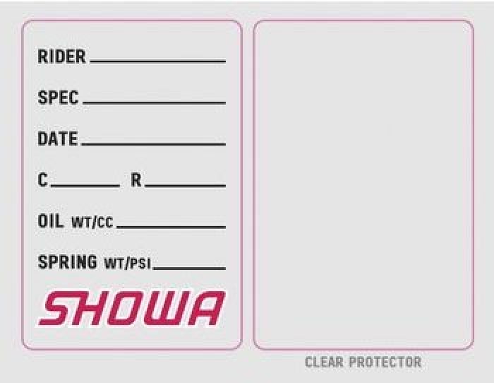 Factory Effex Showa Suspension Spec Stickers (3 Pack) – High-Quality Motorcycle Graphics