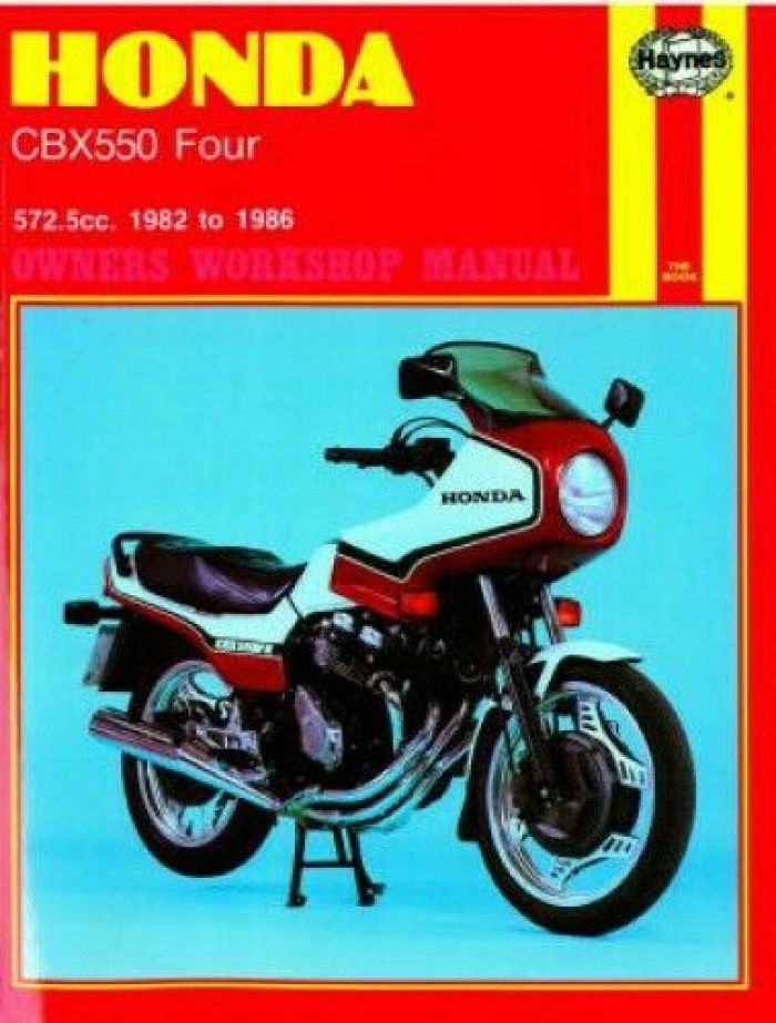 Haynes Honda CBX550 Fours 1982-1986 Repair Manual (Part Number M940)