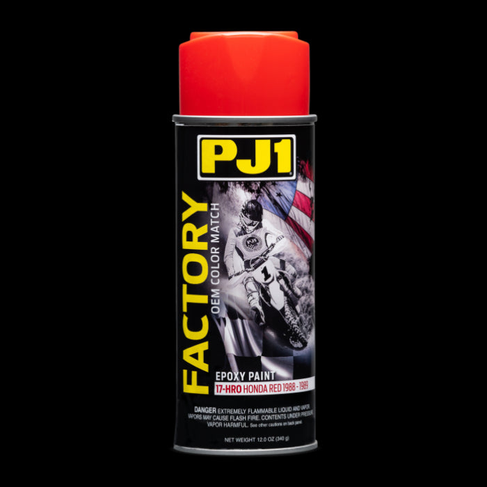PJ1 OEM Color Match Paint for Honda Red '88-'89 - Aerosol Spray, 12 oz - Part Number 17-HRO