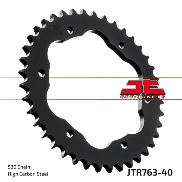 JT Steel Rear Sprocket for Ducati 40 Tooth Part JTR763.40 by JT Sprocket