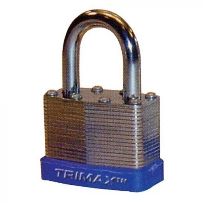 TRIMAX TLM100 Laminated Padlock - 1.75 Inch for Enhanced Security