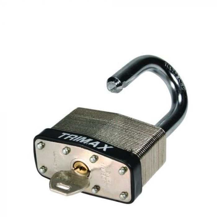 TRIMAX TLM87 Laminated Padlock - 1.5 Inch Security Lock