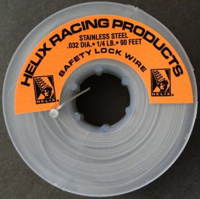 Helix Racing Stainless Steel Safety Wire - .032 Inch Diameter, Part 112-0032