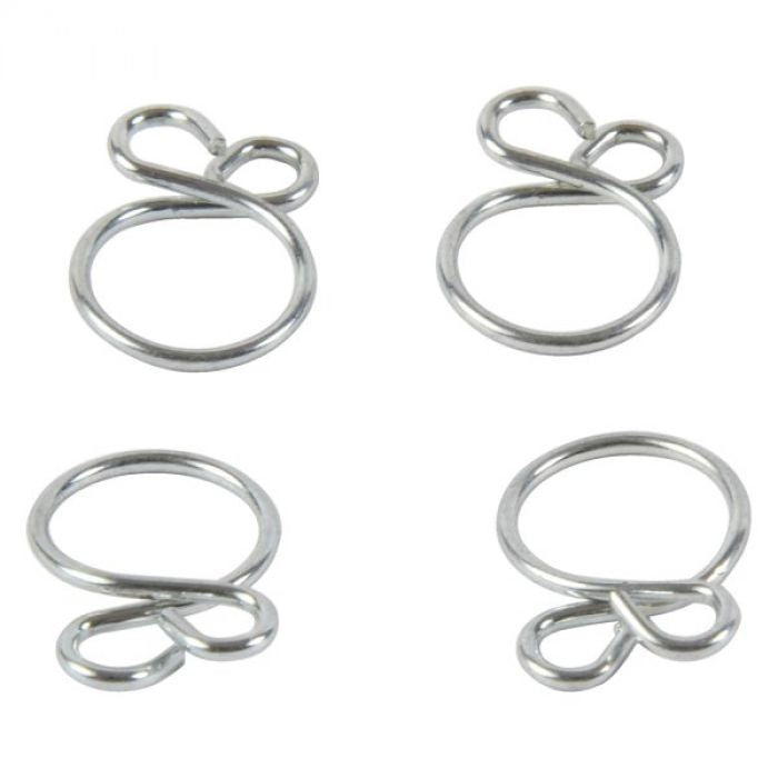 All Balls Racing Fuel Star Clamp Refill Kit - 4 IRE Type Clamps, 7.6mm I.D.