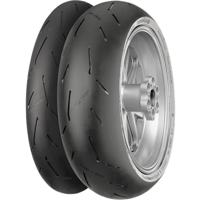 Continental CONTI RACE Attack 2 Street 200/55 ZR 17 Rear Tire - High-Performance Motorcycle Tire