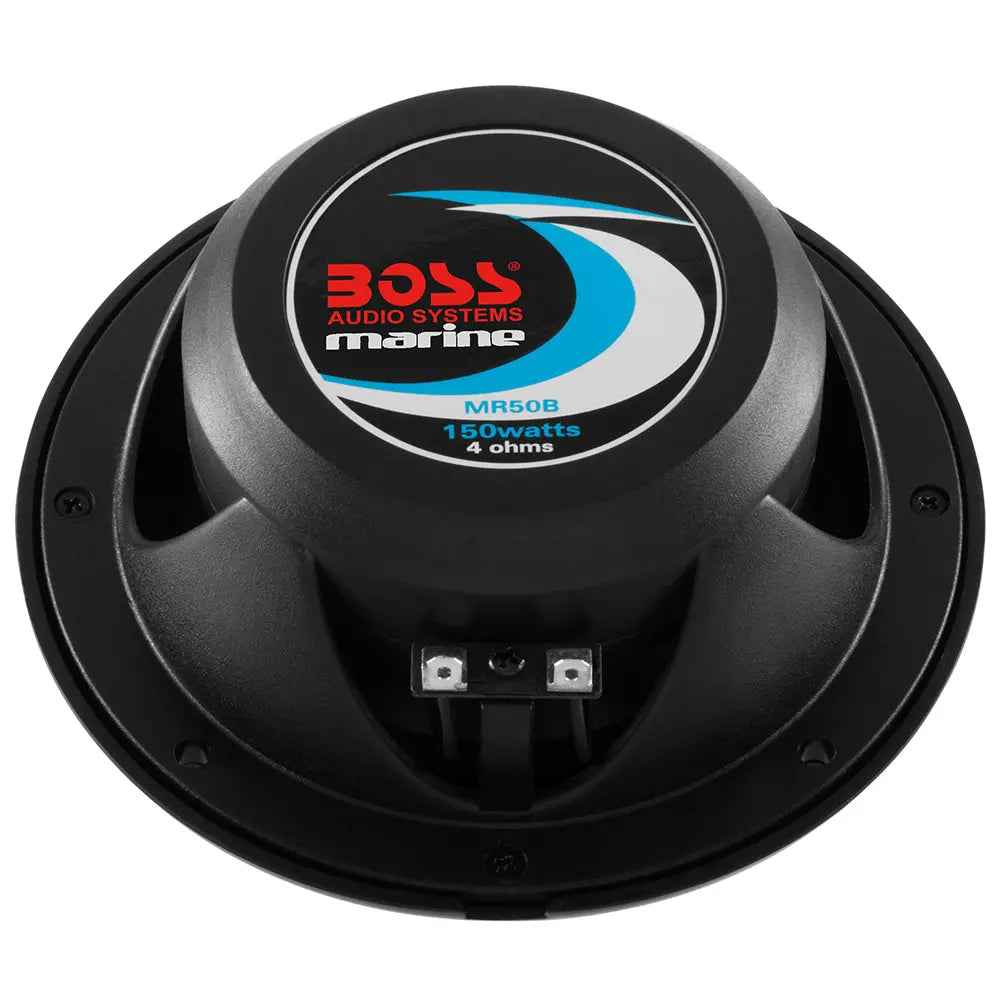 Boss Audio MR50B 5.25-inch Marine Speakers - Black, 150W Power Handling