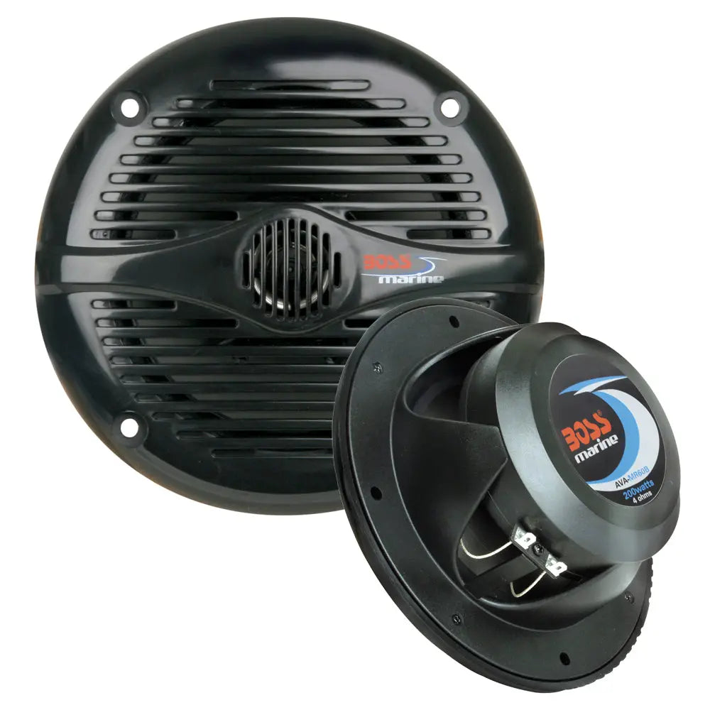 Boss Audio MR50B 5.25-inch Marine Speakers - Black, 150W Power Handling