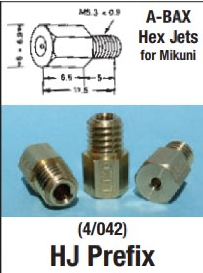 EBC Mikuni Hex Jets Part Number HJ340-4 - Pack of 4