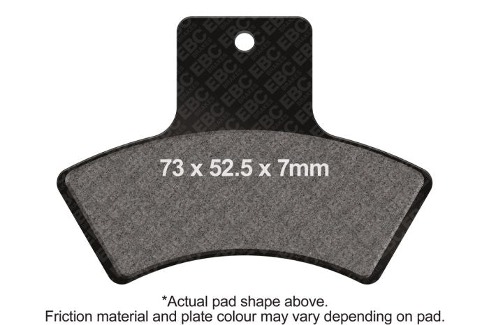 EBC FA270R Brake Pad Set for Enhanced Stopping Power and Reliability