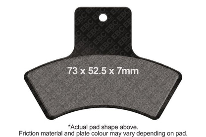 EBC FA270R Brake Pad Set for Enhanced Stopping Power and Reliability