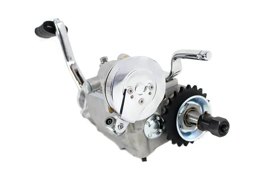Motorshop Replica 4-Speed Big Twin Ratchet Transmission Assembly for Harley Davidson FL Models by Motorshop