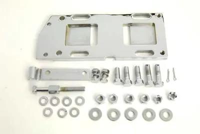 Motorshop Transmission Mounting Plate Kit Chrome for Harley Davidson FL Models by Motorshop