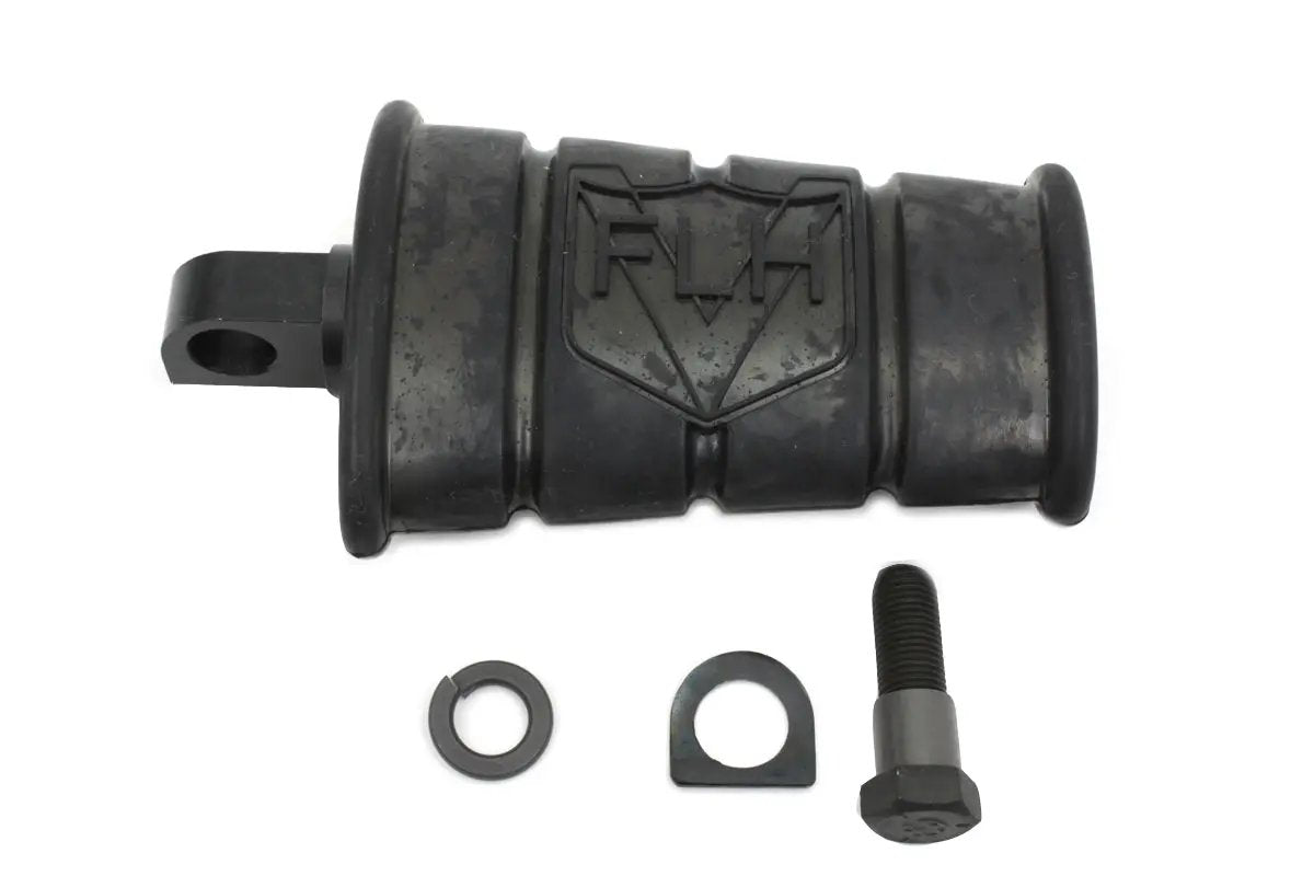 Motorshop FLH 1/4 inch Kick Starter Pedal Assembly Black with Logo and Hardware by Motorshop