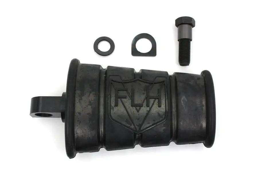 Motorshop FLH 1/4 inch Kick Starter Pedal Assembly Black with Logo and Hardware by Motorshop