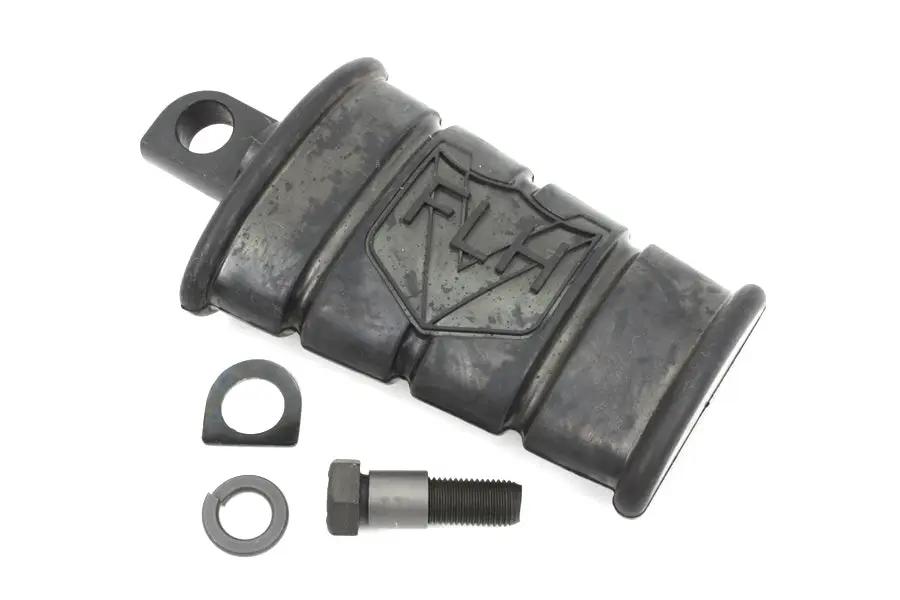 Motorshop FLH 1/4 inch Kick Starter Pedal Assembly Black with Logo and Hardware by Motorshop