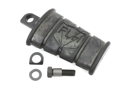 Motorshop FLH 1/4 inch Kick Starter Pedal Assembly Black with Logo and Hardware by Motorshop