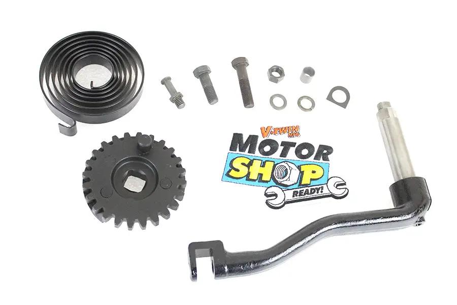 Motorshop Black Kick Starter Arm Kit for Harley Davidson FL Models by Motorshop