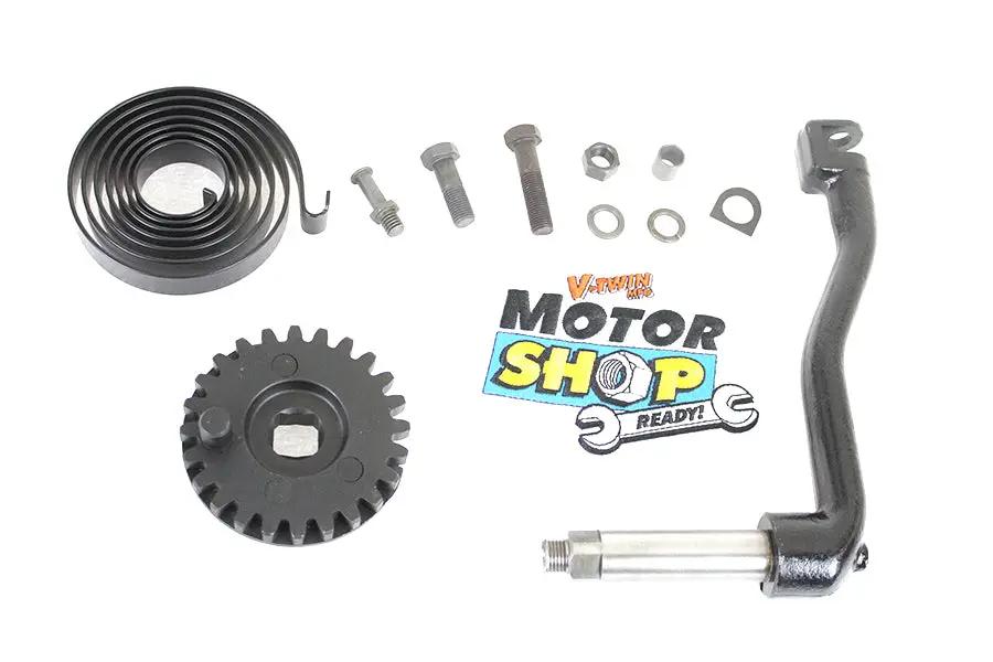 Motorshop Black Kick Starter Arm Kit for Harley Davidson FL Models by Motorshop