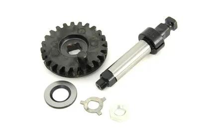 Motorshop Kick Starter Gear and Shaft Kit for Harley Davidson EL and UL (1936-1941) by Motorshop