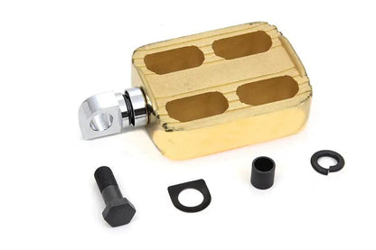 Motorshop Kick Starter Pedal Assembly Kit with Spring and Collar - Chrome Finish by Motorshop