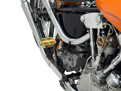 Motorshop Kick Starter Pedal Assembly Kit with Spring and Collar - Chrome Finish by Motorshop