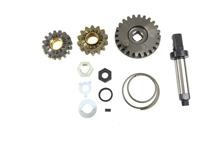 V-Twin 14 Tooth Starter Gear Kit with Key for Harley Davidson FL Models by V-Twin