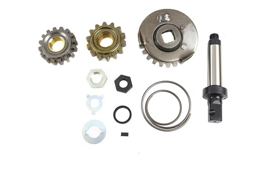 V-Twin 14 Tooth Starter Gear Kit with Key for Harley Davidson FL Models by V-Twin