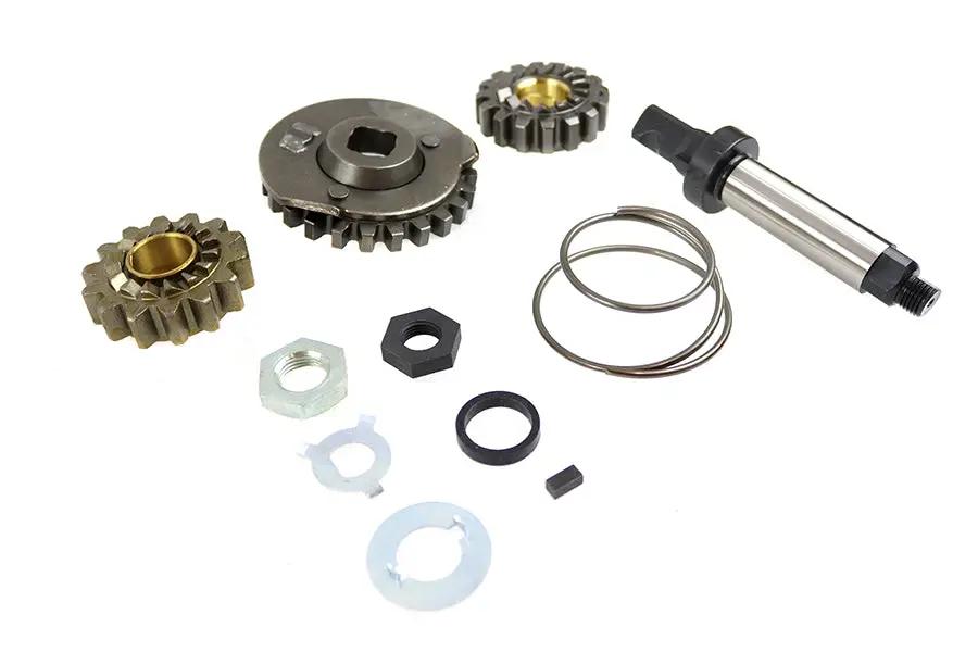 V-Twin 14 Tooth Starter Gear Kit with Key for Harley Davidson FL Models by V-Twin