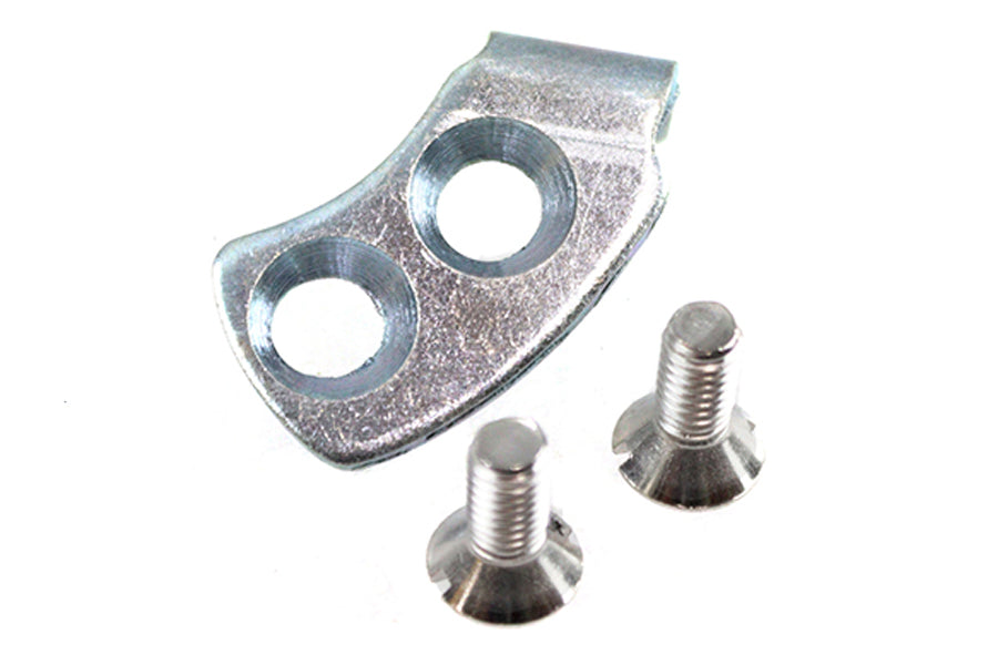 V-Twin 17-0420 Bumper Plate and Screw Kit for Harley-Davidson Kick Starters