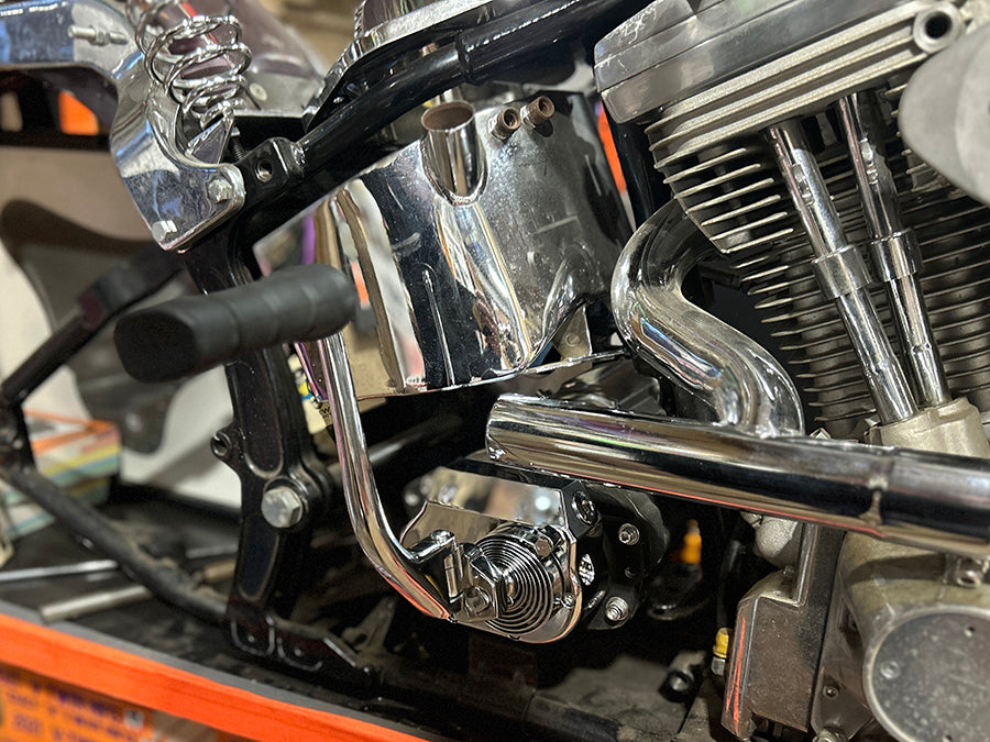 V-Twin 17-0876 Chrome Kick Starter Kit for 5-Speed Harley-Davidson FXST