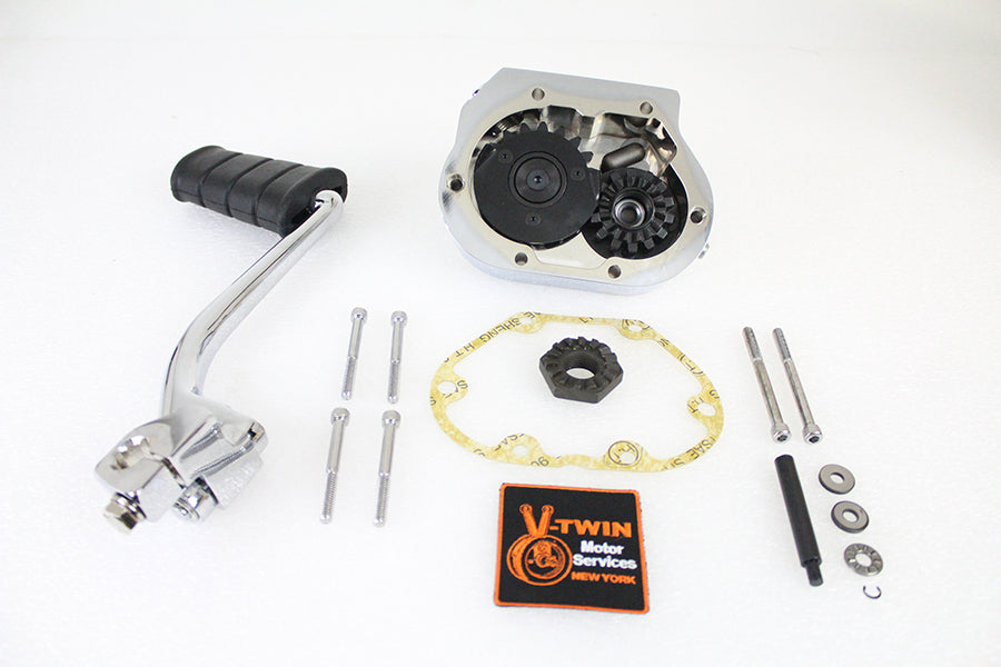 V-Twin 17-0876 Chrome Kick Starter Kit for 5-Speed Harley-Davidson FXST