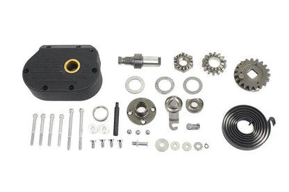 Motorshop Kick Starter Kit Wrinkle Black for Harley Davidson FXST (1987-1996) by Motorshop