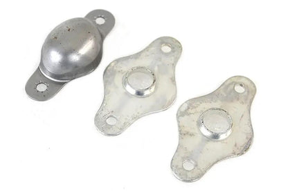 Motorshop Cadmium Plate Kick Starter Pedal Plate Set for Harley Davidson JD (1917-1926) by Motorshop