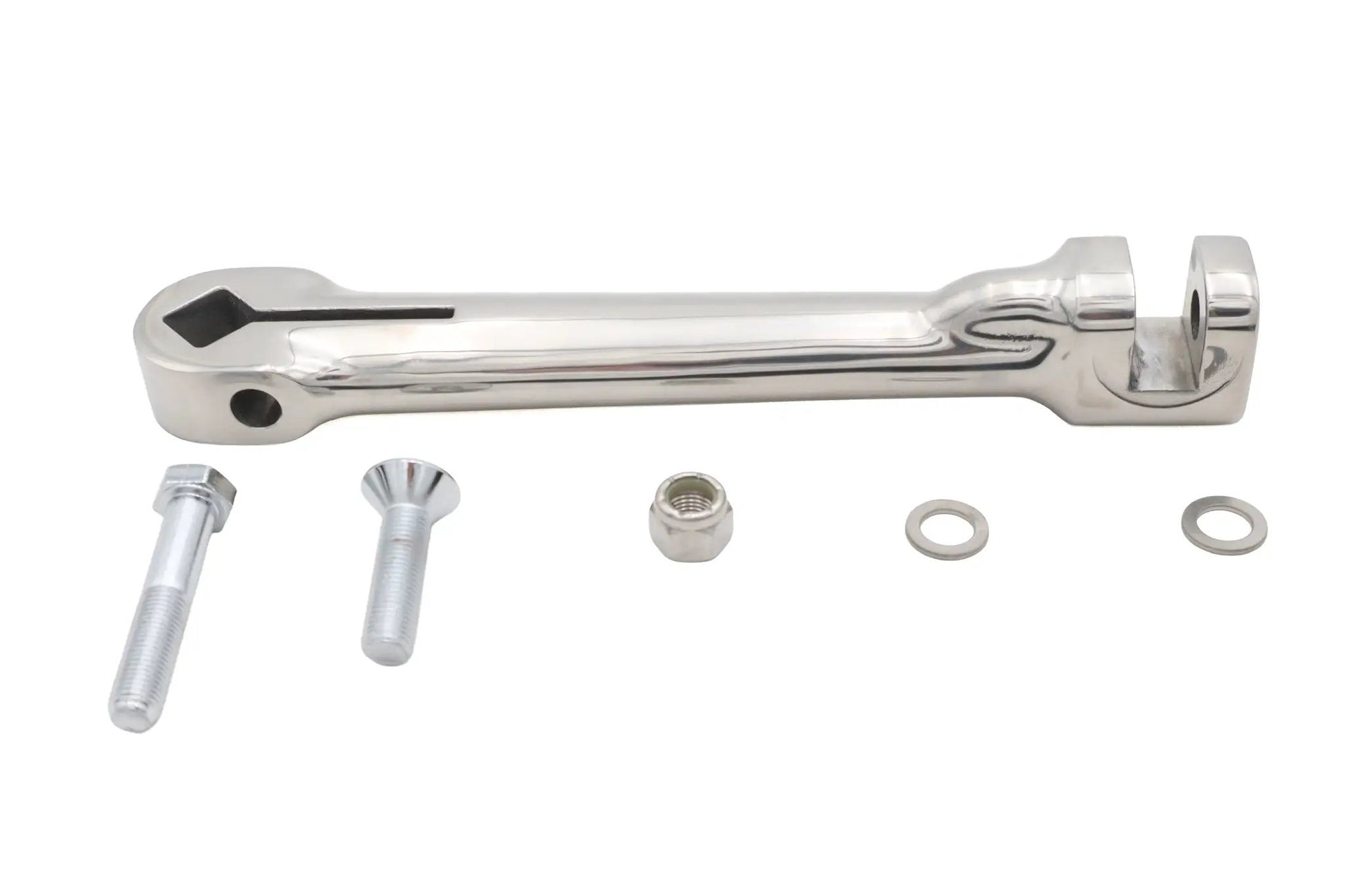 Ultima Flat Kick Starter Arm Polished for Harley Davidson FL Models - 7.5 Inch Center to Center by Ultima