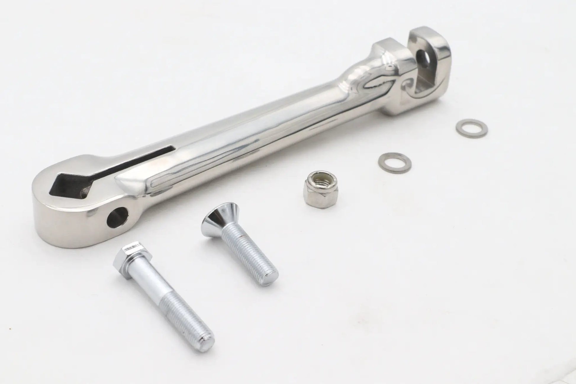 Ultima Flat Kick Starter Arm Polished for Harley Davidson FL Models - 7.5 Inch Center to Center by Ultima