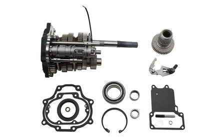 Jims Fat 6 Super Gear Kit Black for Harley Davidson Models by Jims
