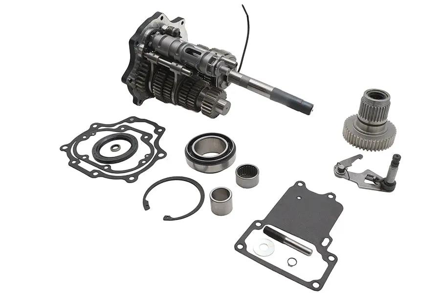 Jims Fat 6 Super Gear Kit Black for Harley Davidson Models by Jims