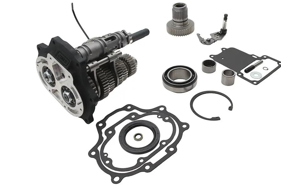 Jims Fat 6 Super Gear Kit Black for Harley Davidson Models by Jims