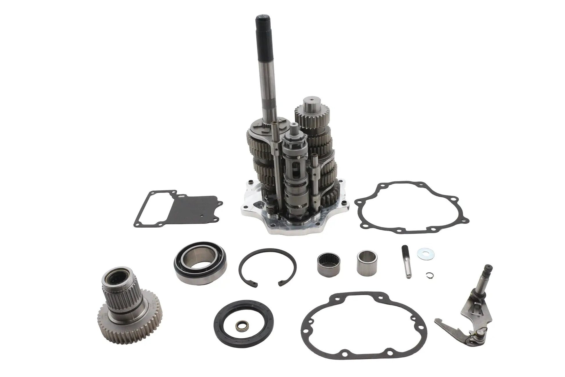 Jims Fat 6 Super Gear Kit Polished for Harley Davidson FXST, FLT, FXD Models by Jims