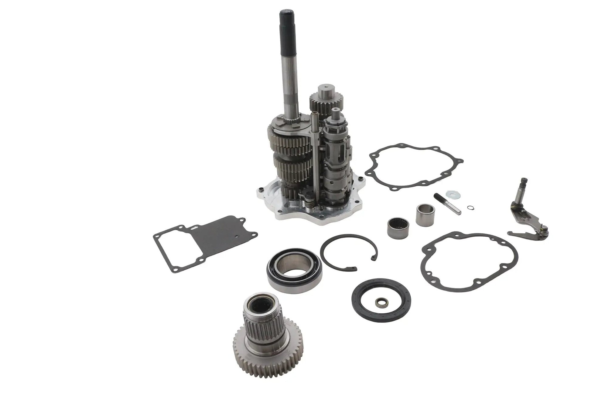 Jims Fat 6 Super Gear Kit Polished for Harley Davidson FXST, FLT, FXD Models by Jims