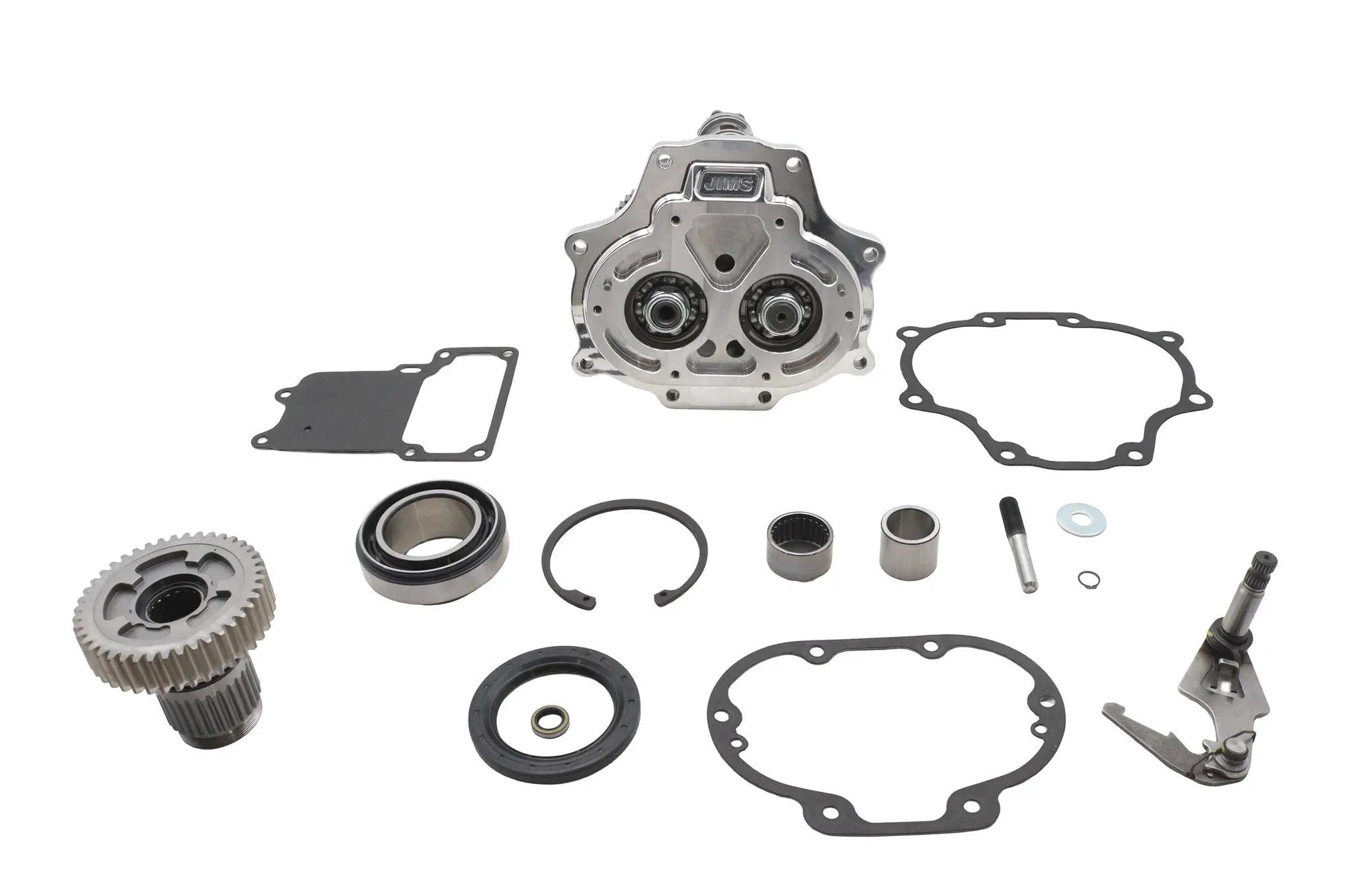 Jims Fat 6 Super Gear Kit Polished for Harley Davidson FXST, FLT, FXD Models by Jims