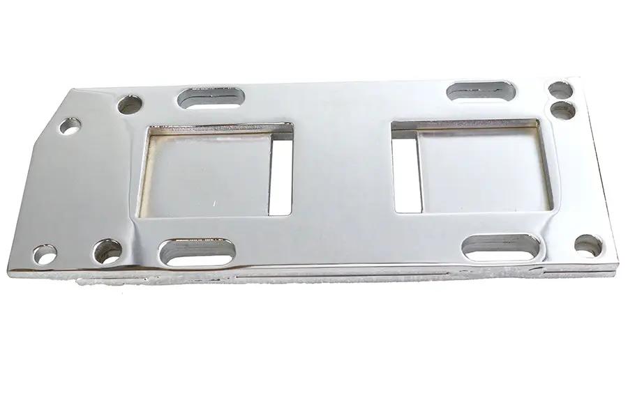 Motorshop Transmission Mount Plate Chrome for Harley Davidson EL and UL (Part #75007) by Motorshop
