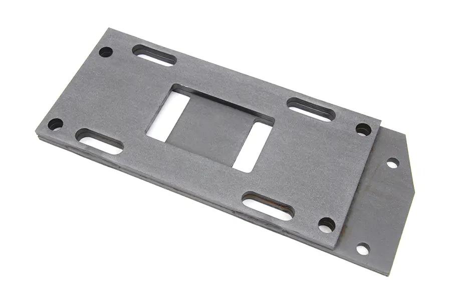 Motorshop Replica Parkerized Transmission Mounting Plate for Harley Davidson EL Models by Motorshop