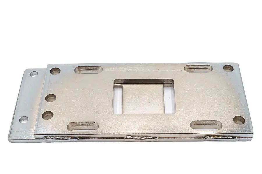 Paughco Chrome Transmission Mounting Plate for 4-Speed Transmission in 5-Speed Frames - Part 218-1 by Paughco