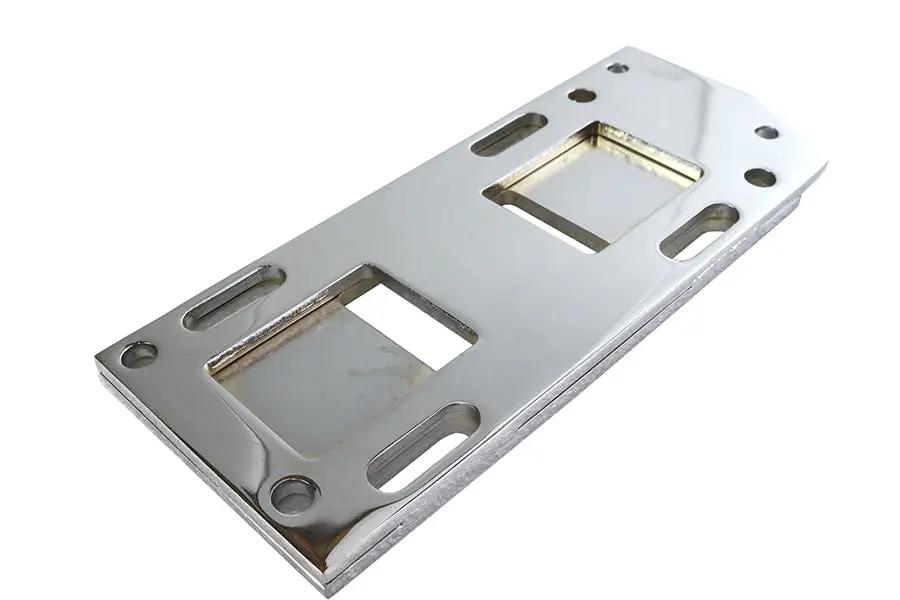 Motorshop Chrome Transmission Mounting Plate for Harley Davidson EL (1936-1945) by Motorshop