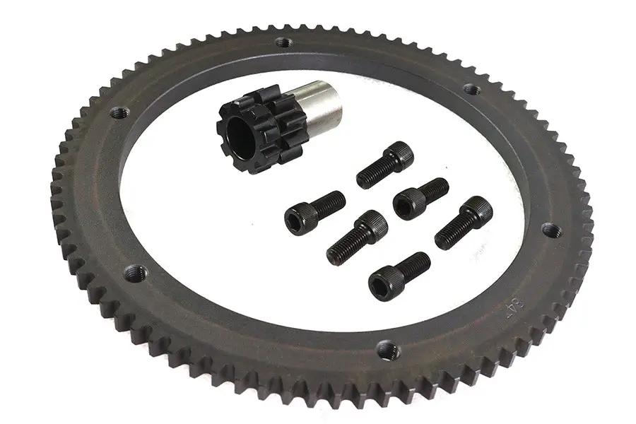 York 148178 84 Tooth Clutch Drum Ring Gear Kit for Harley Davidson Chain Drive Models by York