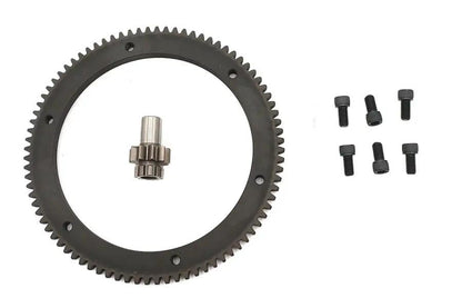 York 148180 84 Tooth Clutch Drum Ring Gear Kit for Harley Davidson FXD and FXST Models by York