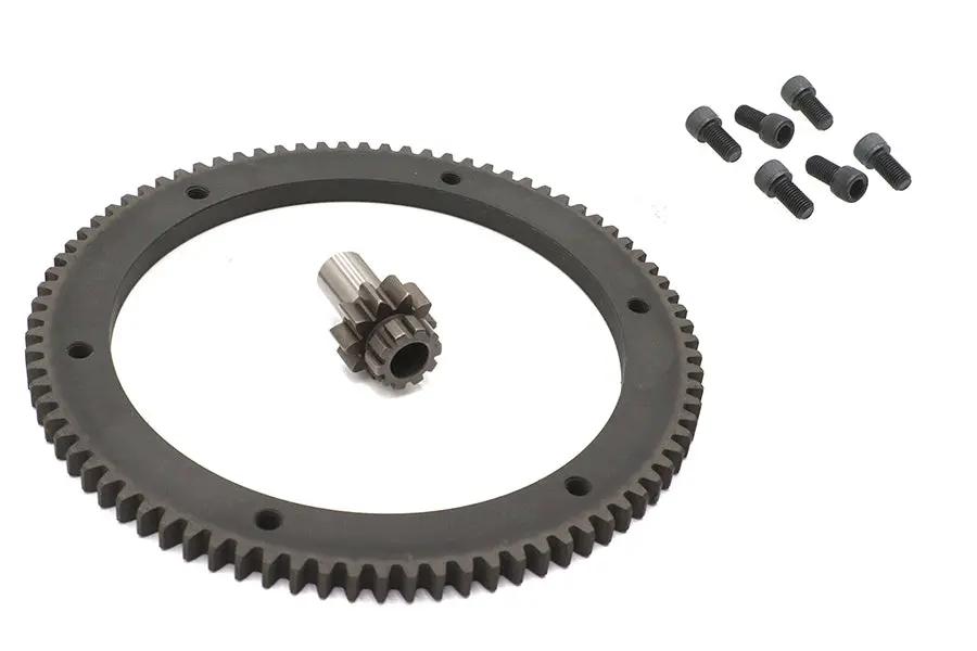 York 148180 84 Tooth Clutch Drum Ring Gear Kit for Harley Davidson FXD and FXST Models by York
