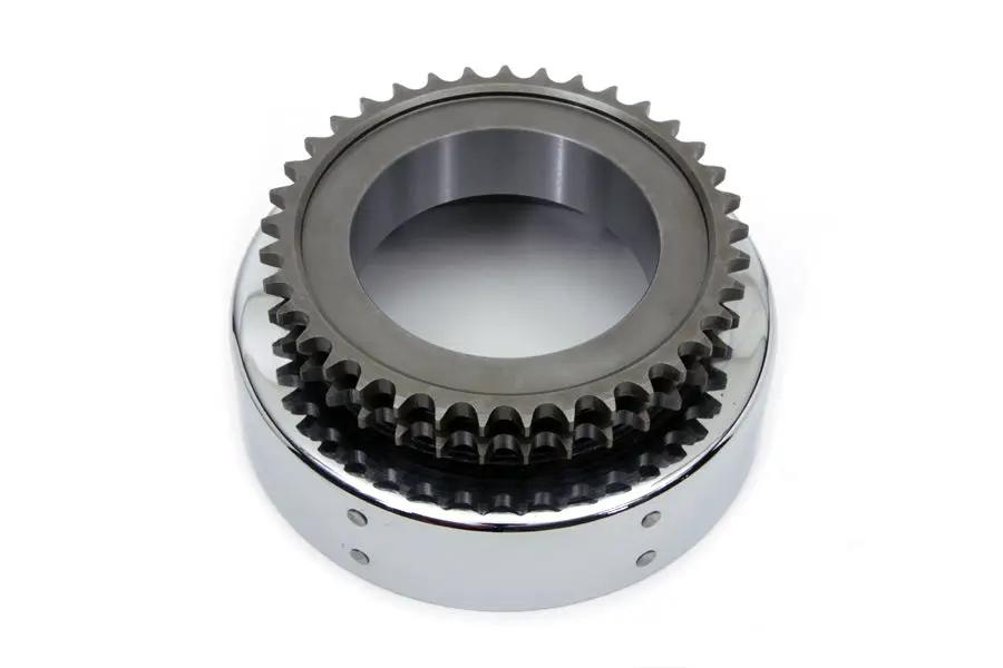 York Chrome Kick Start Clutch Drum for Harley Davidson FL Models by York