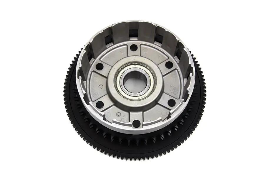 York OEM Complete Clutch Drum with Ring Gear for Harley Davidson FXD, FXST, FLT Models - Part #37813-06A by York